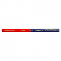 Олівець столяра 180мм, червоно-синій