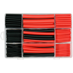 Кембрики термоусадні до t=125°C з клеєм YATO : різних розмірів, 270 шт