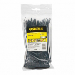 Хомут нейлон 3,6*200мм 100шт (чорний) Sigma (2502131)