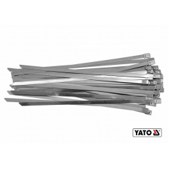 Хомут затискний YATO: 8 х 350 мм з нержавіючої сталі, пак. 50 шт