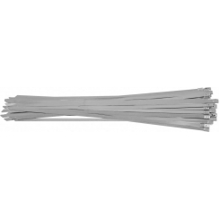 Хомут затискний YATO: 8 х 500 мм з нержавіючої сталі, пак. 50 шт