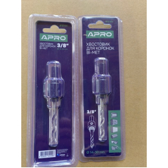 Хвостовик для коронок Bi-Met 3/8'' HEX Ø14-30мм APRO