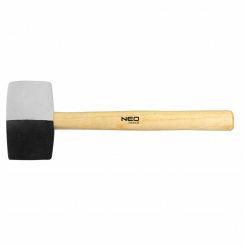 Киянка гумова Ø 63 мм, 680 г, чорно-біла гума