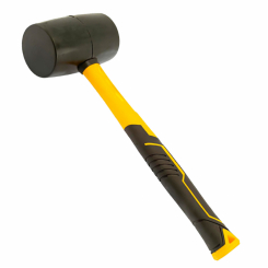 Киянка гумова чорна 680г фібергласова рукоятка SIGMA (4317371)