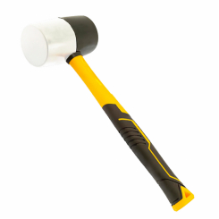 Киянка гумова чорно-біла 450г фібергласова рукоятка SIGMA (4317241)