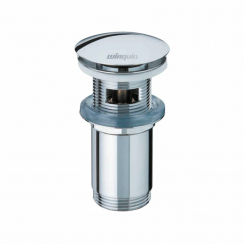 Клапан донний для раковини Click-Clack з переливом 1¼" 100-119мм WIRQUIN (9545500)