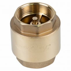 Клапан зворотній F1 1/2"xF1 1/2" (латунь) euro 640г AQUATICA (779658)