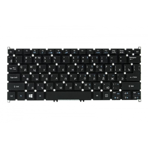 Клавіатура для ноутбука ACER Aspire E3-111, V5-122 чорний, без кадру