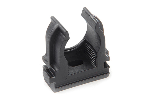 Кліпса для гофри під монтажний пістолет 16мм чорна (пач. 100шт.) APRO