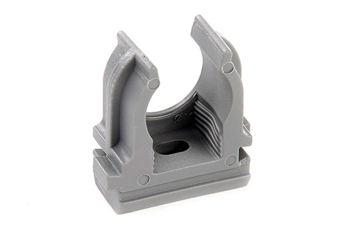 Кліпса для гофри під монтажний пістолет 20мм сіра (пач. 50шт.) APRO