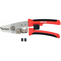 Кліщі для обрізання і знімання ізоляції з провідників YATO Ø≤ 10,5 мм, L= 200 мм