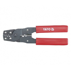 Кліщі для обтиснення та зачистки проводів YATO, l=180 мм [10/60]