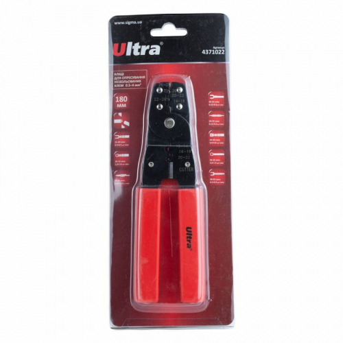 Кліщі для опресування неізольованих клем 0,5-4мм² Ultra (4371022)