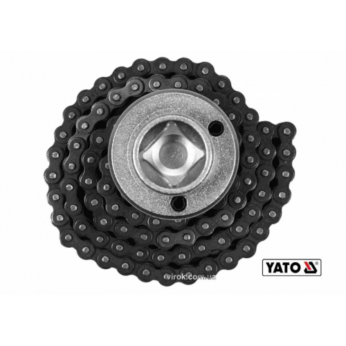 Ключ до масляного ланцюгового фільтра YATO: квадрат-1/2", Ø=75-170 мм, Cr-V