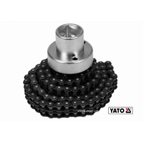 Ключ до масляного ланцюгового фільтра YATO: квадрат-1/2", Ø=75-170 мм, Cr-V