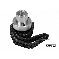 Ключ до масляного ланцюгового фільтра YATO: квадрат-1/2", Ø=60-115 мм, Cr-V