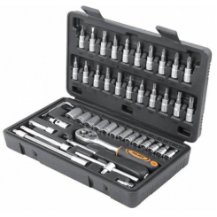 Ключ комбінований 19 мм, CrV, холодний штамп // GROSS