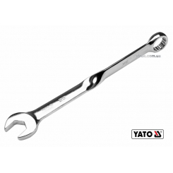 Ключ ріжково-накидний, кручений 90° YATO: М=22 x 305 мм, Cr-V