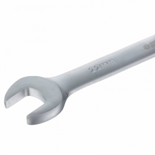 Ключ ріжково-накидний тріскачний 22мм CrV satine Sigma (6022221)