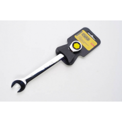 Ключ рожково-накидний з тріскавкою CrV 17мм СИЛА