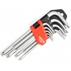 Ключі ТОRХ" Г-подібні короткі Т10-Т50 CrV Набір 9шт. [6/36]