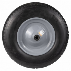 Колесо для тачки безкамерне поліуретанове 15" (4.00-8) 360×95мм вісь Ø16мм довжина 130мм FLORA (5058444)