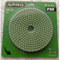 Коло алмазне шліфувальне на липучці 100мм Р100 APRO