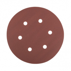 Коло шліфувальне на липучці MASTERTOOL з 6 отворами 225 мм зерно 150 5 шт 08-2015-H