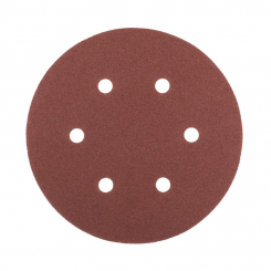 Коло шліфувальне на липучці MASTERTOOL з 6 отворами 225 мм зерно 60 5 шт 08-2006-H