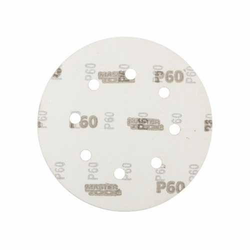 Коло шліфувальне на липучці MASTERTOOL з 8 отворами 180 мм зерно 60 5 шт 08-1806-H