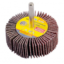 Коло шліфувальне пелюсткове MASTERTOOL зерно 60 60х20 мм зі стрижнем 6 мм 08-2266