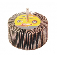 Коло шліфувальне пелюсткове MASTERTOOL зерно 60 80х40 мм зі стрижнем 6 мм 08-2296