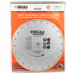 Коло відрізне алмазне "Турбо" Ø300х3.2х22.2мм, 5600об/хв Sigma (1922281)