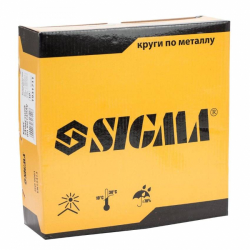 Коло зачистне по металу Ø230х6.0х22.2мм, 6600об/хв Sigma (1931711)