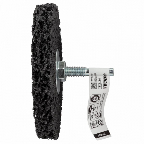 Коло зачистне з нетканого абразиву (корал) Ø100мм з тримачем чорний м'який SIGMA (9175281)