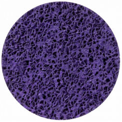 Коло зачистне з нетканого абразиву (корал) Ø125мм на липучці фіолетовий жорсткий SIGMA (9176161)