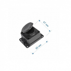 Колодка RIGHT HAUSEN Waterproof 1-а чорна IP44