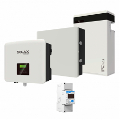 Комплект Solax 1.3: Однофазний гібридний інвертор на 7,5 кВт, з АКБ на 5,8 кВт*год