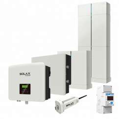 Комплект Solax 6.1: Однофазний гібридний інвертор на 5 кВт із АКБ на 9,3 кВт*год