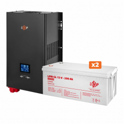 Комплект безперебійного живлення (ДБЖ LP 5000VA (3500Вт) 24V LPM-GL з АКБ 12V - 200 Ah)