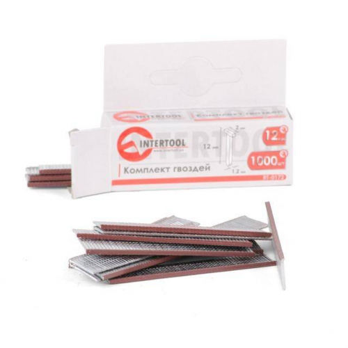 Цвях 12 мм, уп. 1000 шт (під пістолети RT-0105, RT-0120, RT-0202) INTERTOOL RT-0172