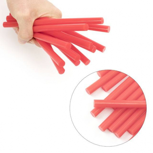 Комплект стрижнів клейових червоних 11,2*200 мм, 12 шт INTERTOOL RT-1042