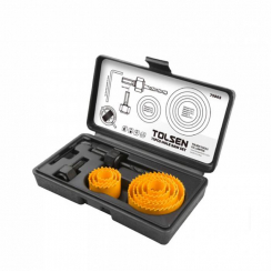 Комплект коронок по дереву 11 предметов 19-64мм TOLSEN