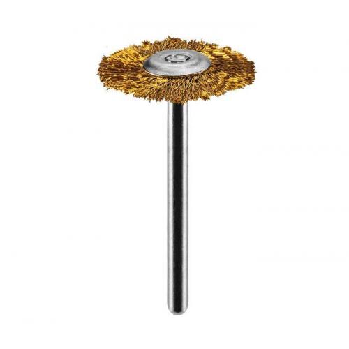 Комплект латунних дротяних щіток: торцева щітка, чашкова щітка, щітка для коліс, набір 3 шт.