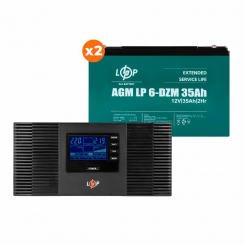 Комплект резервного живлення ДБЖ + DZM батарея UPS B1500 + АКБ DZM 910W