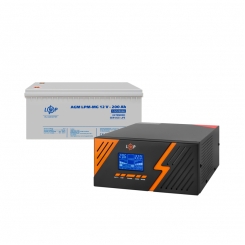 Комплект резервного живлення LP (LogicPower) ДБЖ + мультигелева батарея (UPS B1500 + АКБ MG 2400Wh)