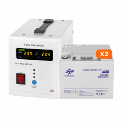 Комплект резервного живлення LogicPower 800 + мультигелева батарея 1080 Ватт (UPS 800+ АКБ MG 1080W)