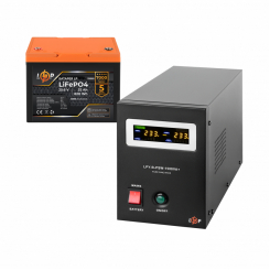 Комплект резервного живлення LogicPower B1500 + літієва (LiFePO4) батарея 820 Wh