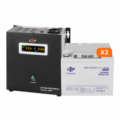 Комплект резервного живлення LogicPower W800 + мультигелева батарея 1080 Ватт (UPS W800+ АКБ MG 1080W)