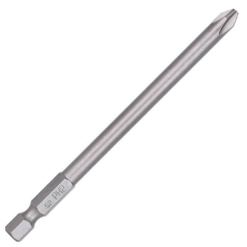 Комплект подовжених викруткових насадок PH2*100 мм, уп. 10 шт INTERTOOL VT-0072